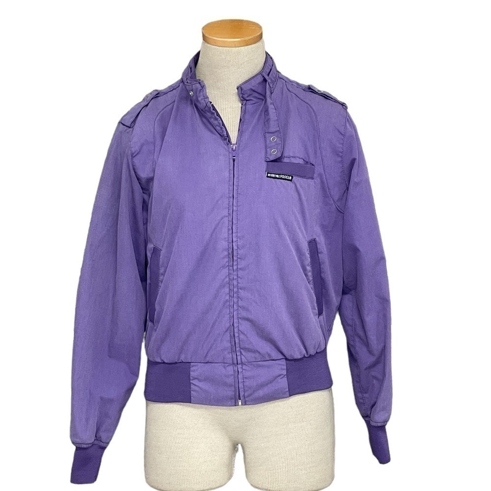 Beverly Hills Polo Club Vintage Purple Jacket Zip Size Small